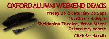 Click for details about the Oxford Alumni Weekend demos